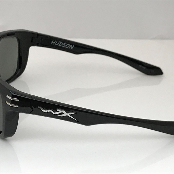 Wiley X Hudson Men Sunglasses Black Sport Eye Wear - Picture 3 of 8